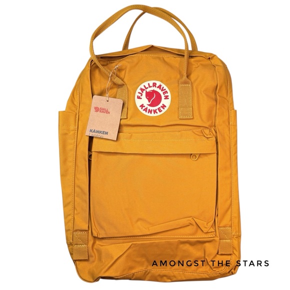 Fjallraven Kanken Ochre Marigold Yellow Gold 17" Laptop Backpack - Picture 1 of 10